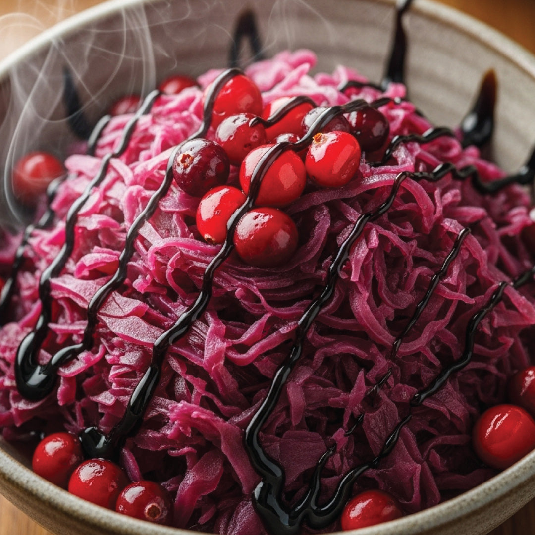 Braised Red Cabbage with Balsamic Vinegar 