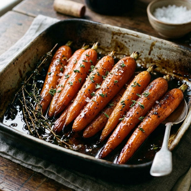 Honey And Balsamic Glazed Carrrots