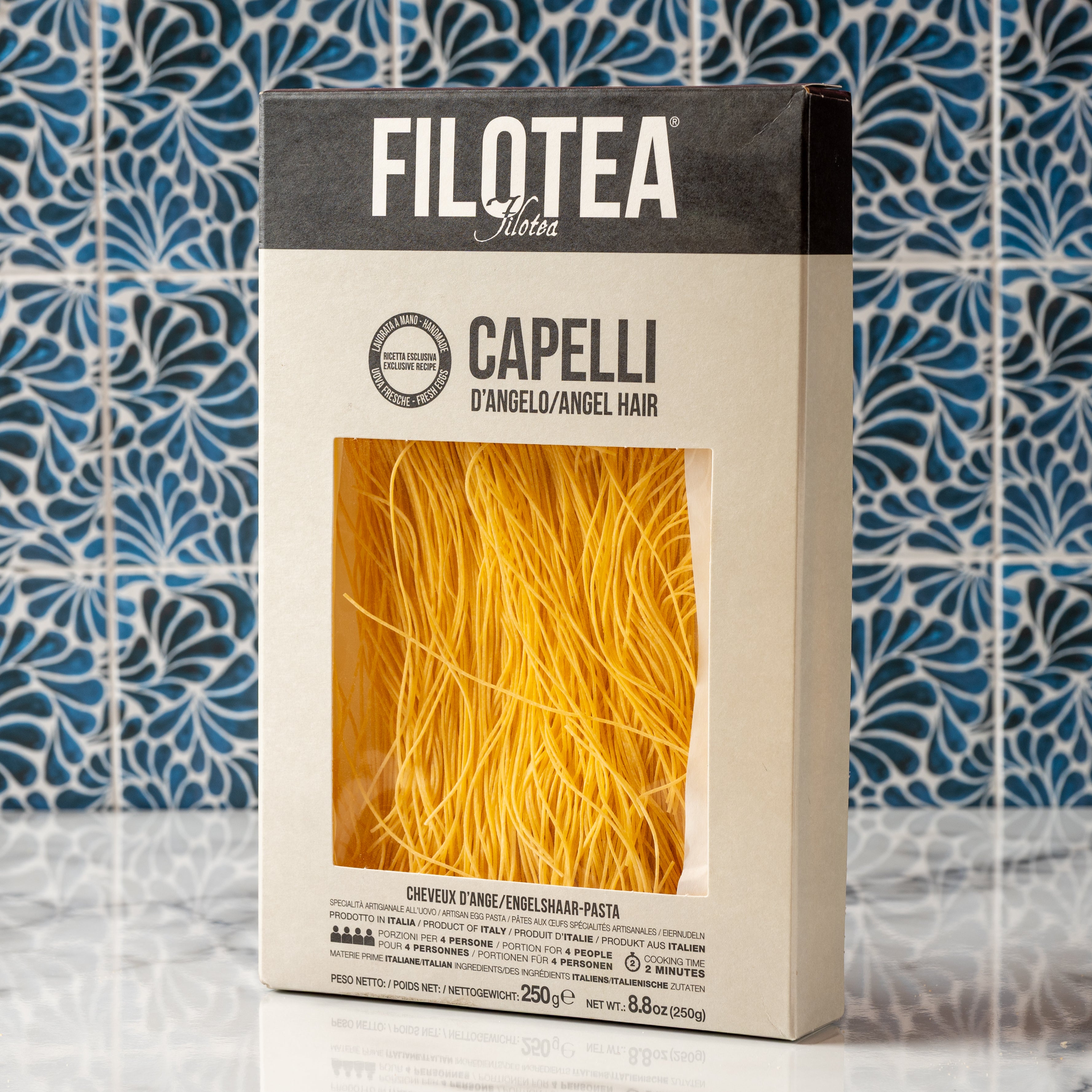 Filotea  Capelli D'Angelo,  Artisan Angel Hair Egg Pasta. 250g