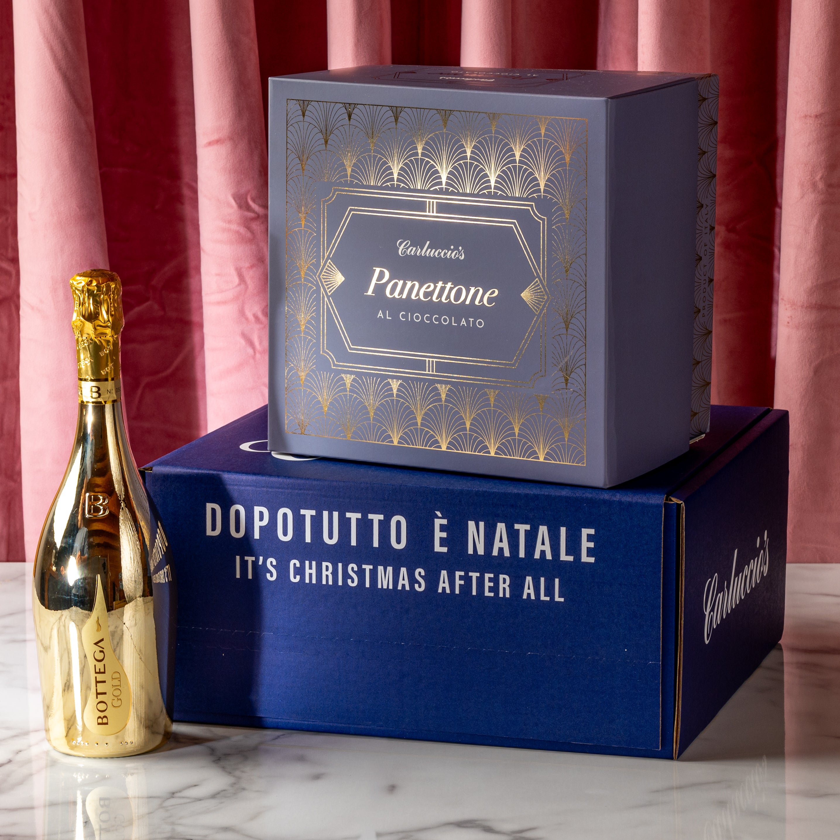 Panettone & Gold Prosecco Gift Set - Cioccolato d'oro