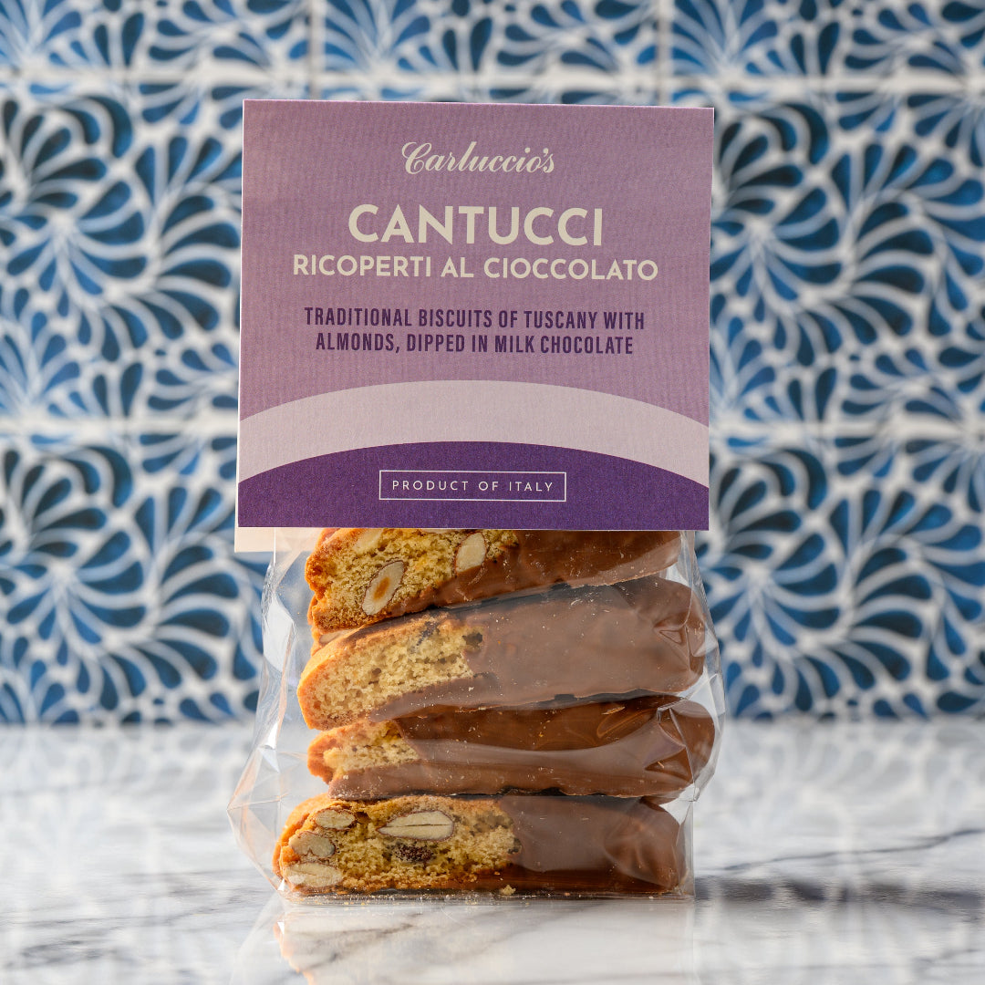 Cantucci al Cioccolato - Almond Biscotti Dipped in Chocolate, 200g