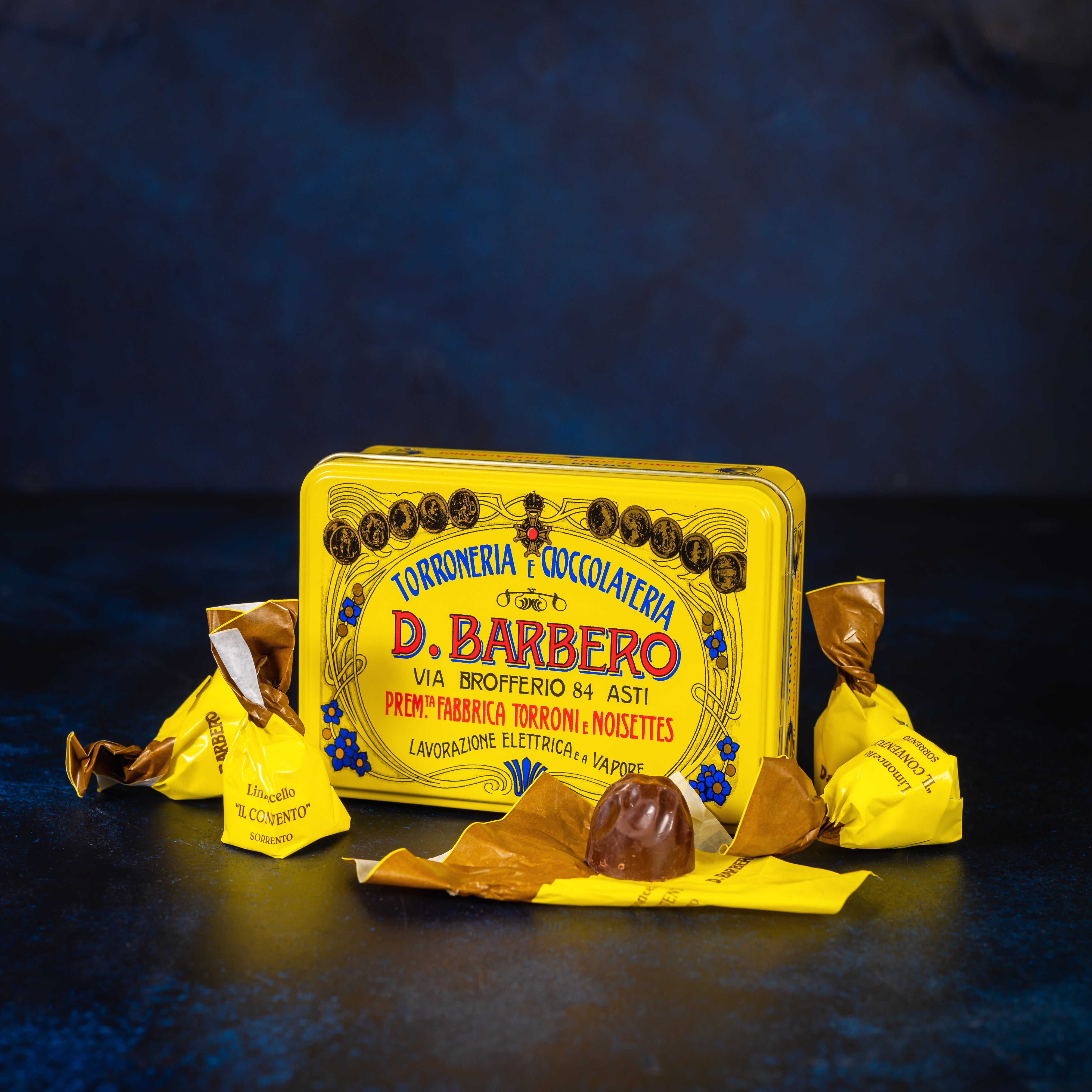 Cioccolatini al Limoncello - Limoncello Cream Filled Chocolates, 150g