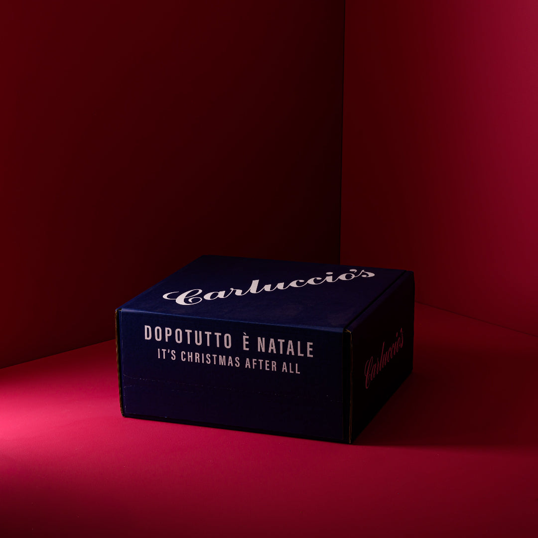 Carluccios Blue Panettone & Prosecco Box