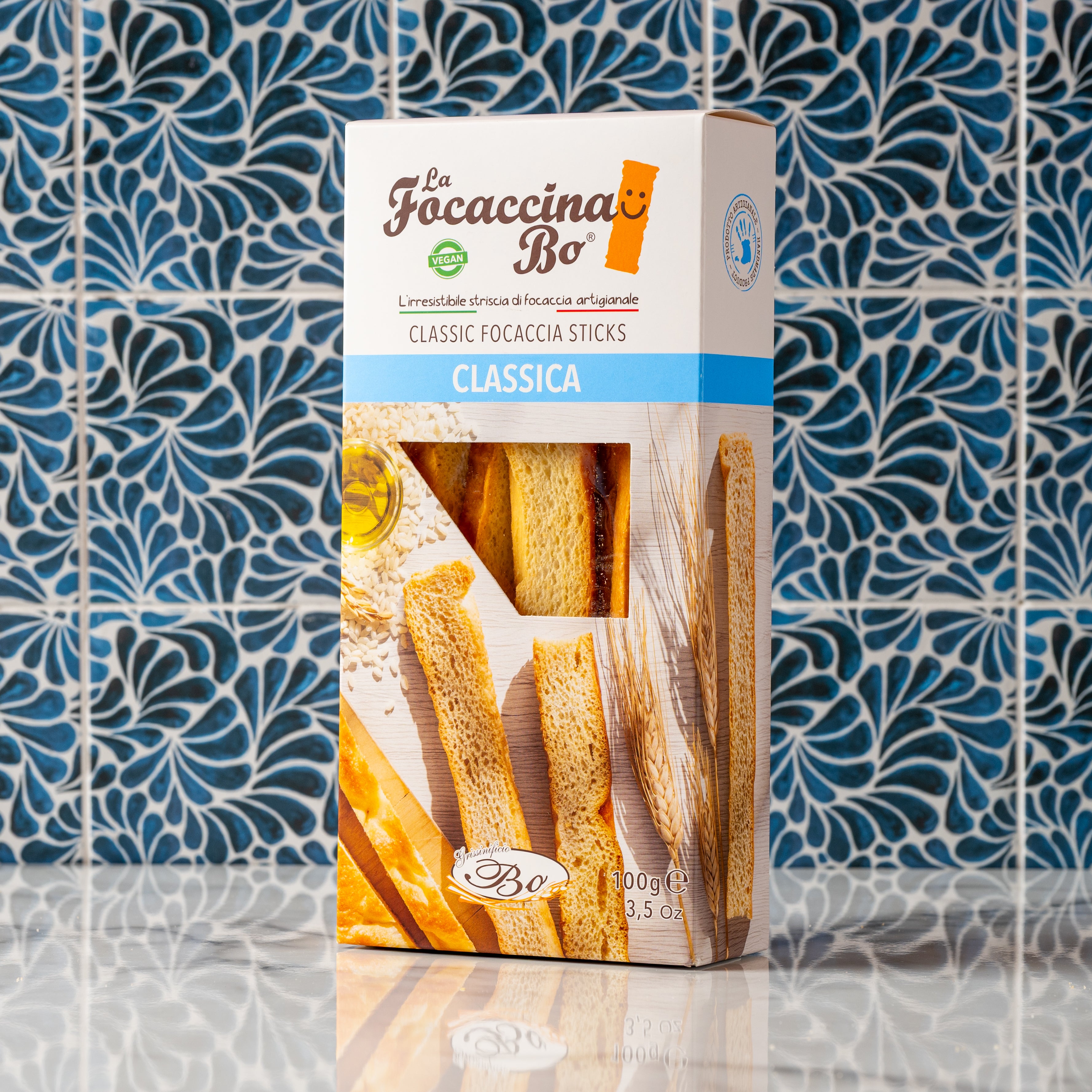 Focaccina Classica - Handmade Focaccia Breadsticks, 100g