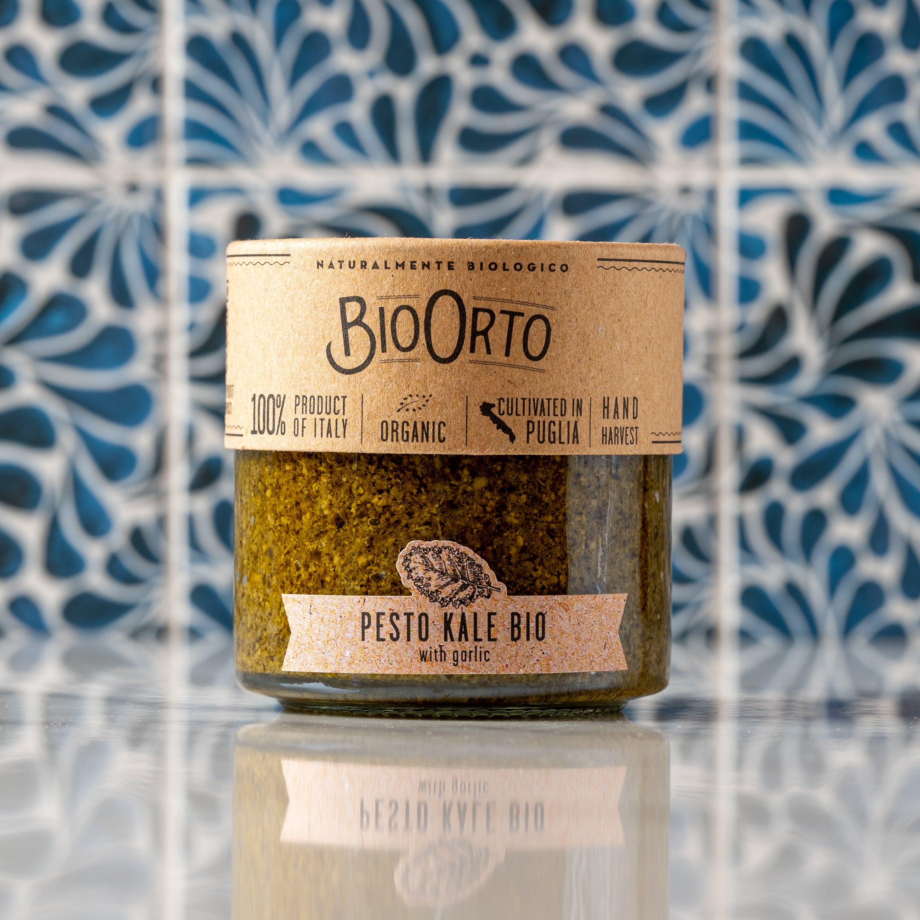 Bio Orto, Kale Pesto con Aglio - Kale Pesto with Garlic, 185g