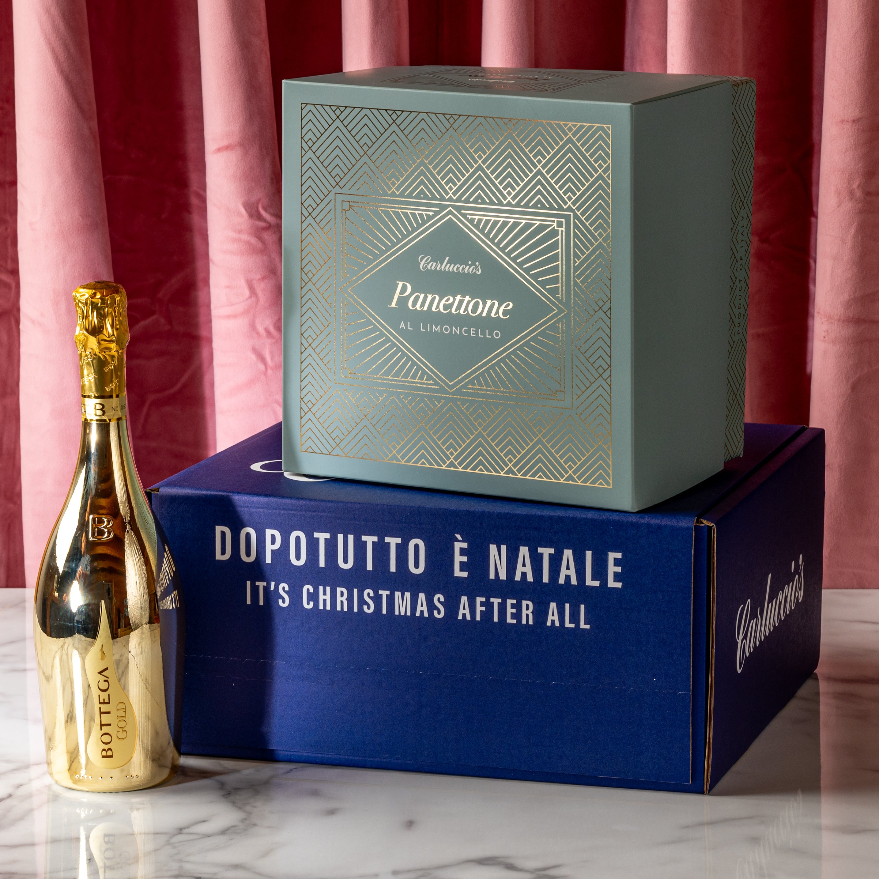 Panettone & Gold Prosecco Gift Set - al Limoncello d'oro