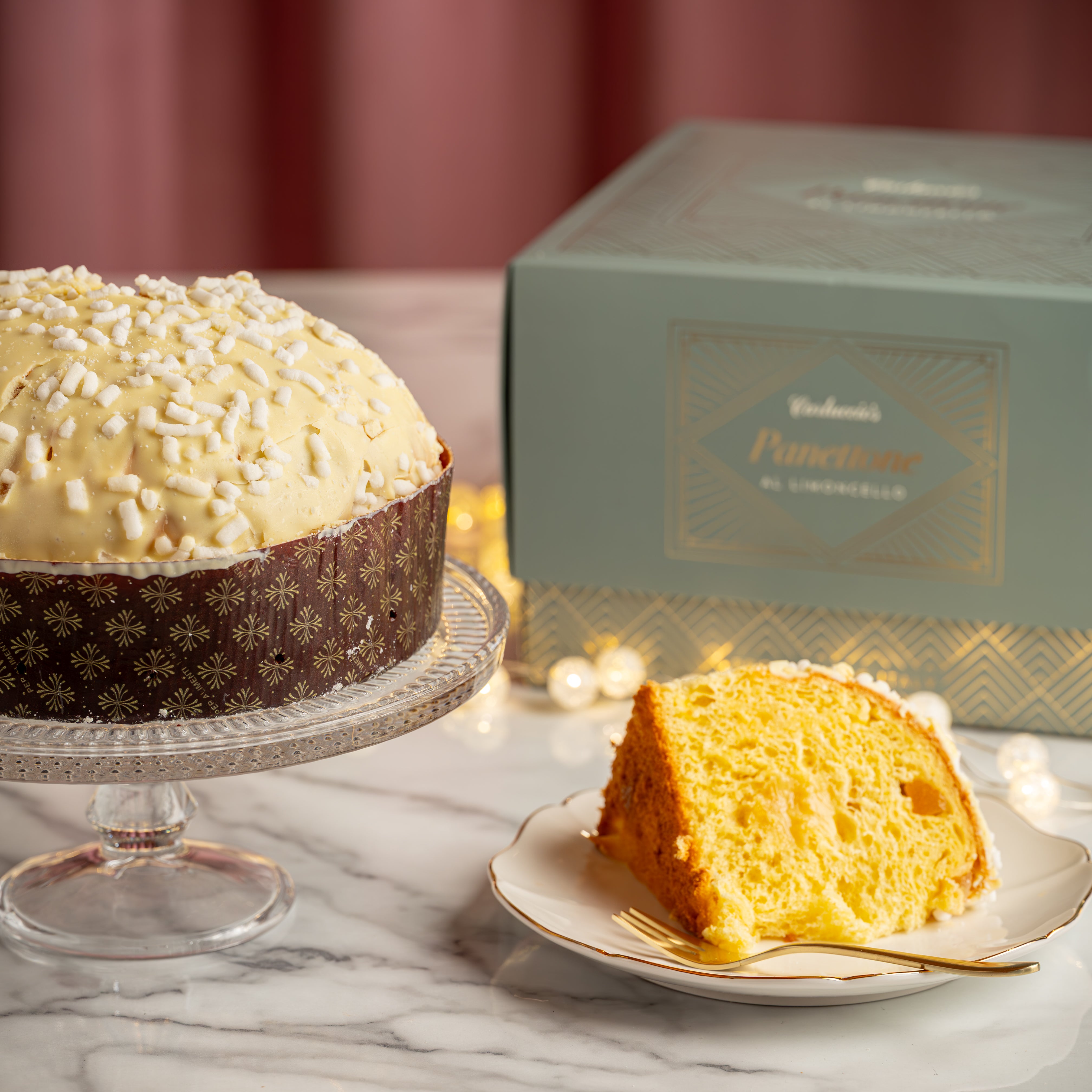 Panettone & Gold Prosecco Gift Set - al Limoncello d'oro