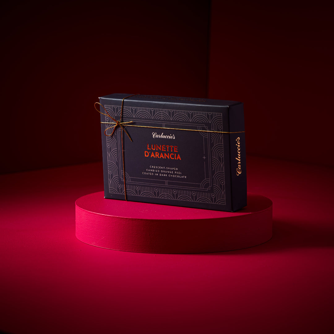 Lunette D'Arancia - Candied and Glazed Orange Peel Coated in Dark Chocolate, 150g