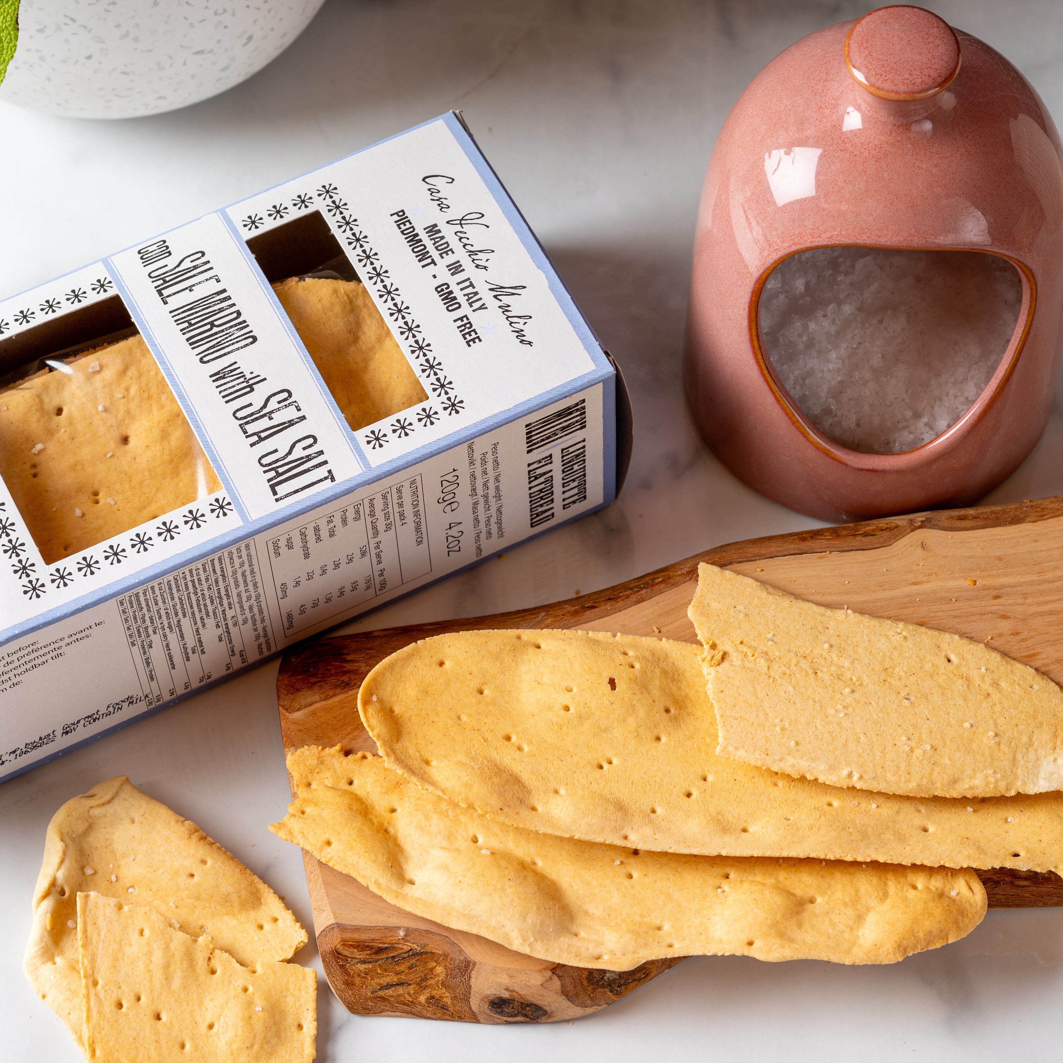 Linguette Con Sale Marino - Mini Flatbreads with Sea Salt, 120g