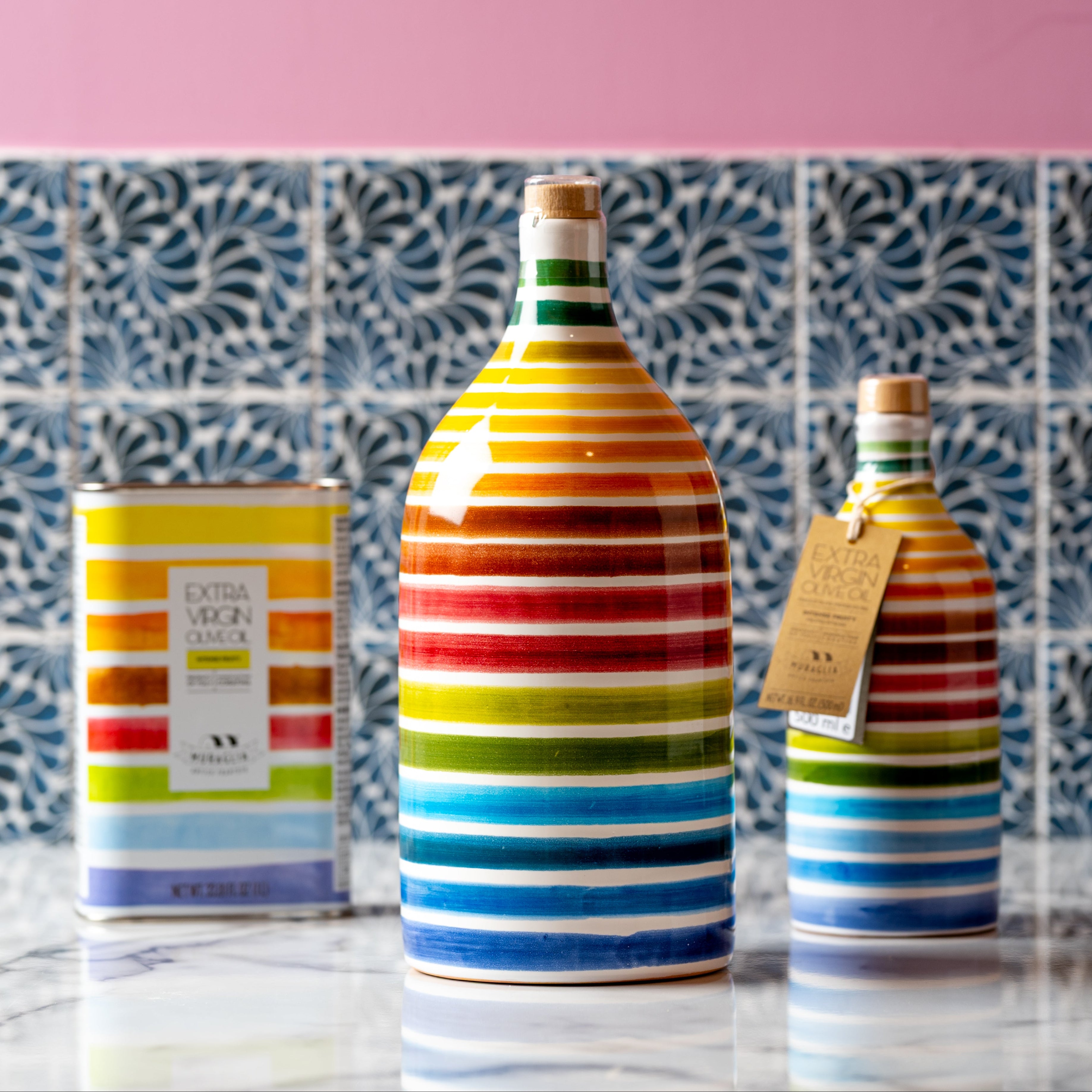 Muraglia Rainbow Tin Intense Fruity Coratina Extra Virgin Olive Oil 1000ml
