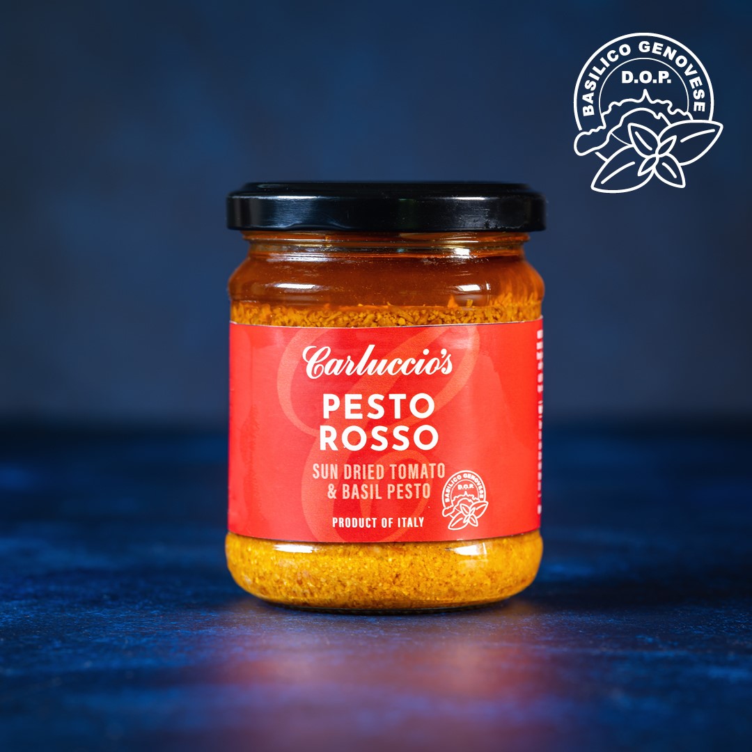 Carluccio's Pesto Rosso - Sundried Tomato and Basil Pesto , 180g