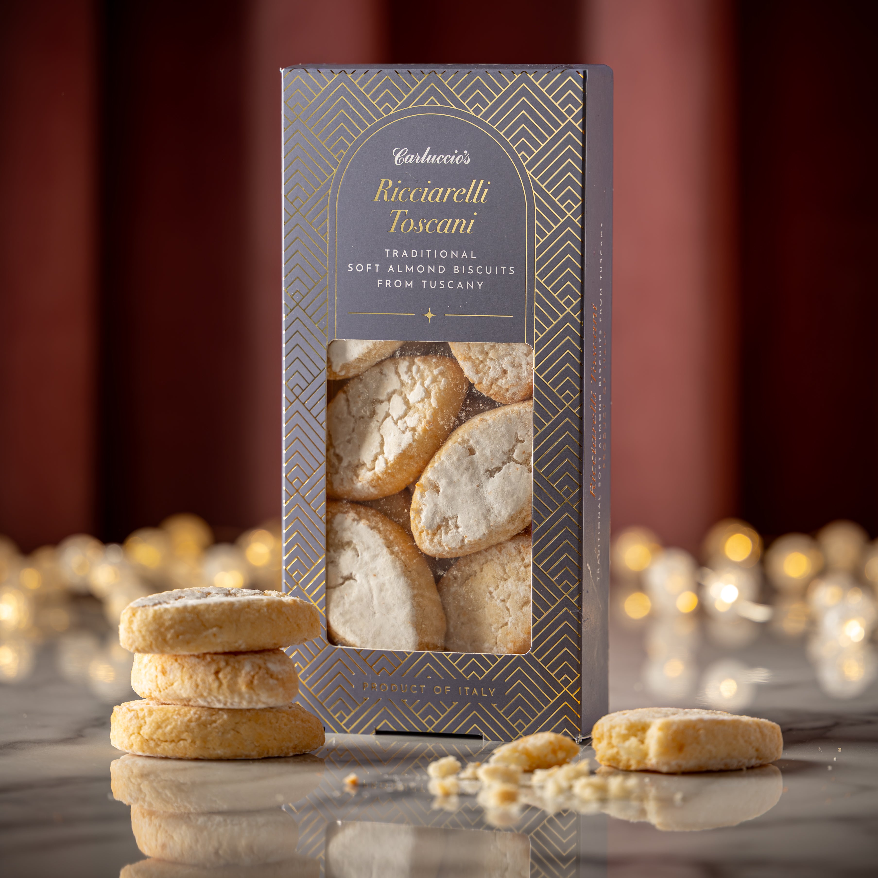 Ricciarelli Toscani - Traditional Soft Almond Cakes from Tuscany, 200g