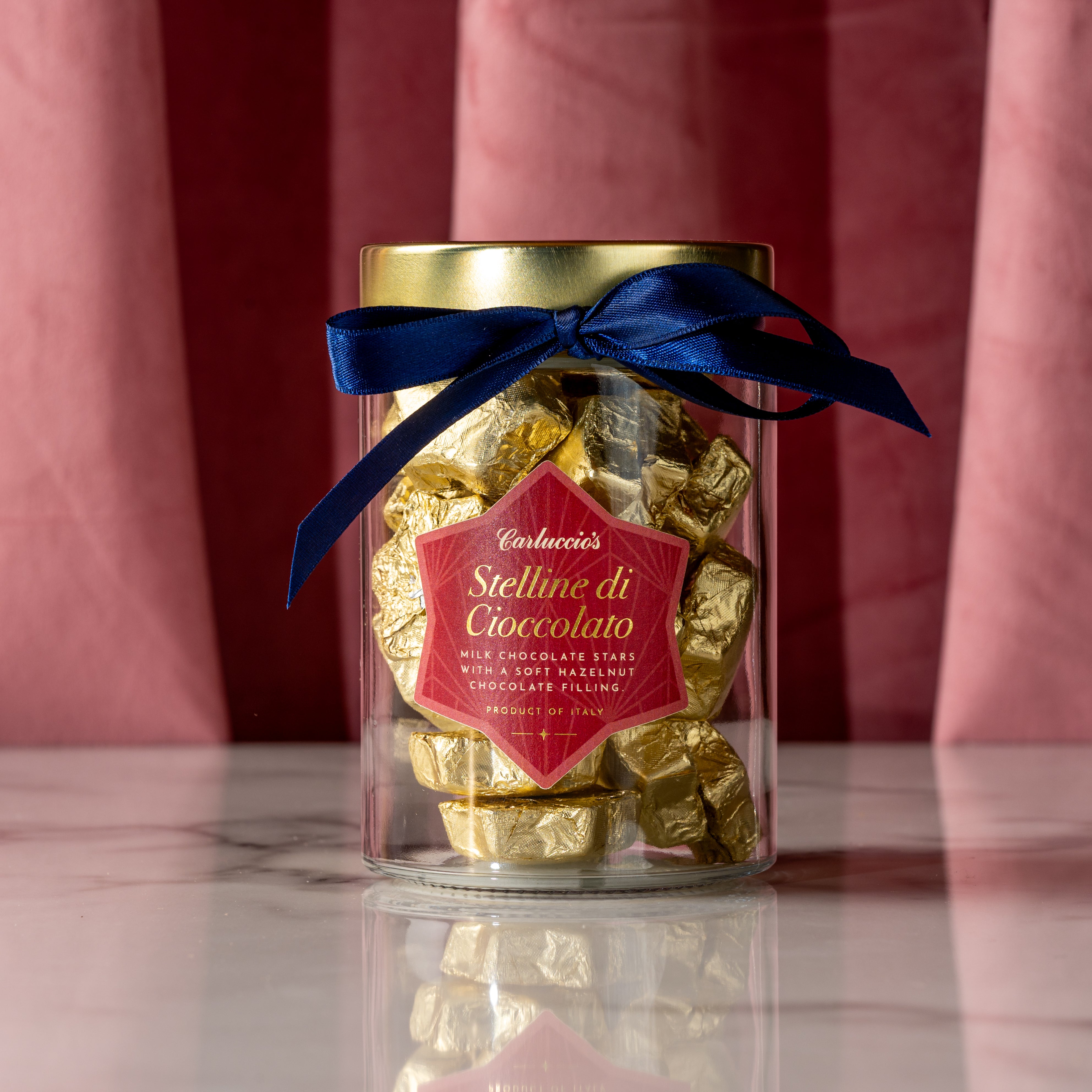 Stelline di Cioccolato - Milk Chocolate Stars with a Soft Hazelnut Filling , 300g
