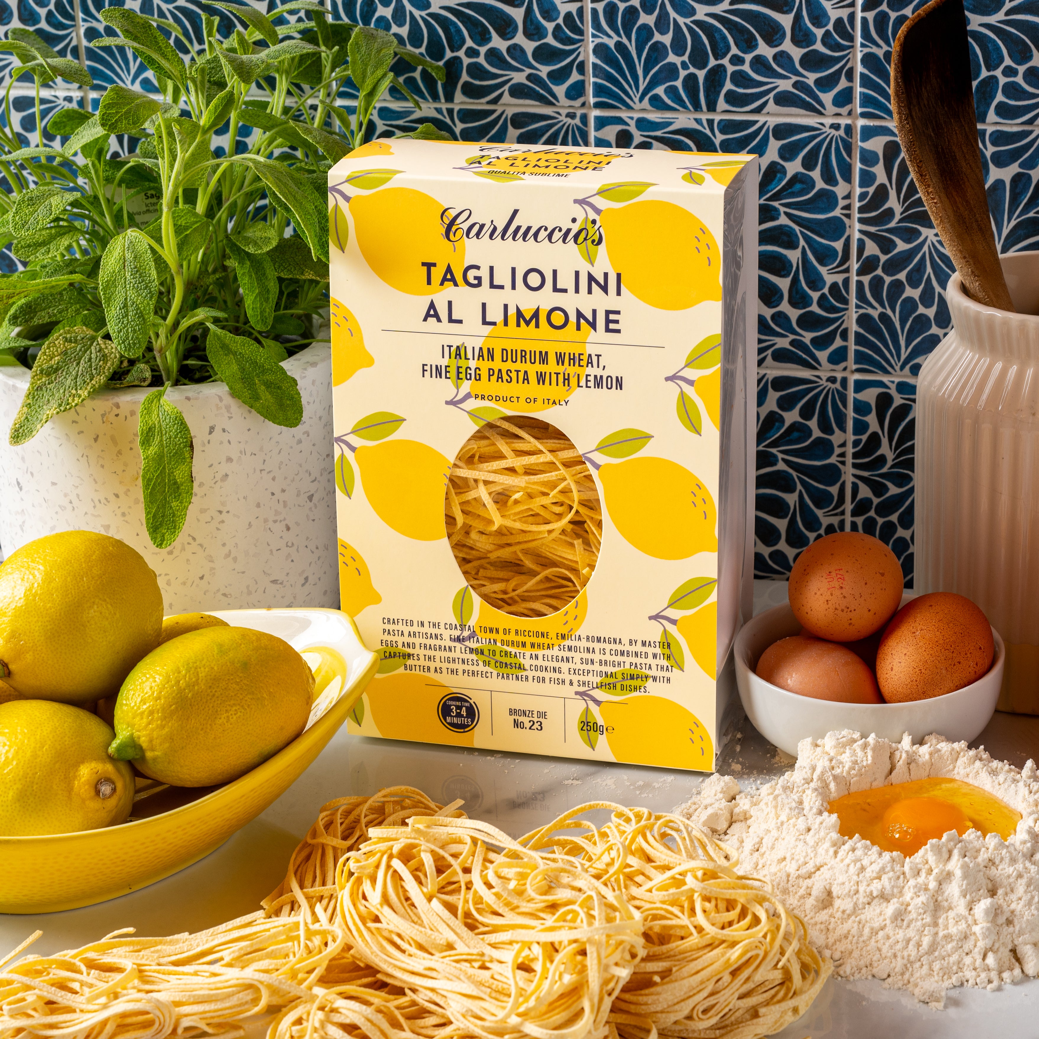 Tagliolini al LImone - Durum Wheat, Fine Egg Pasta with Lemon, 250g