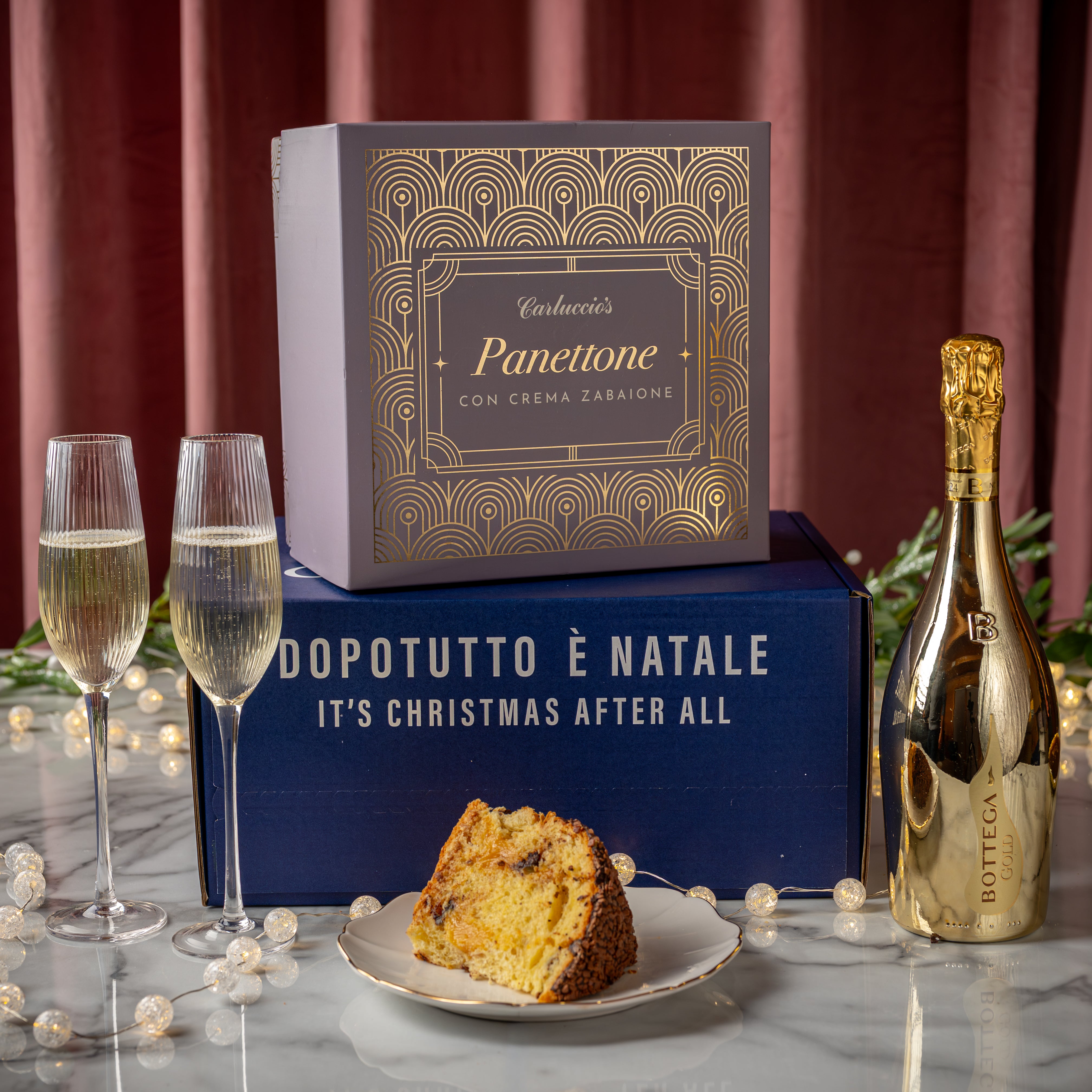 Panettone & Gold Prosecco Gift Set - Zabaione d'oro
