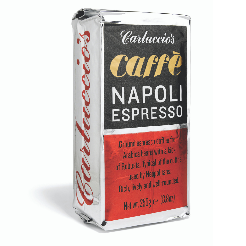Napoli Espresso Ground Coffee 250g Sold by Carluccio's
