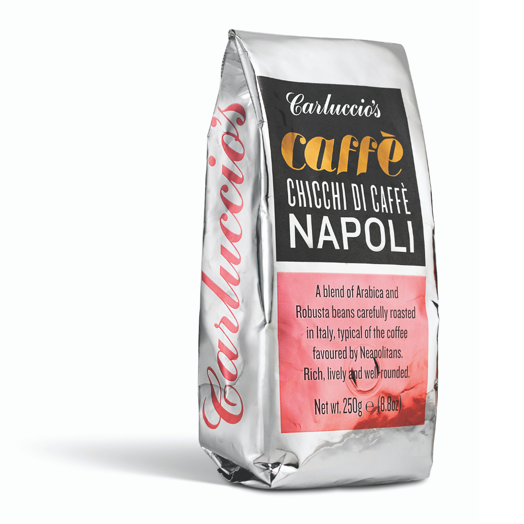Napoli Coffee Beans 250g Sold by Carluccio's
