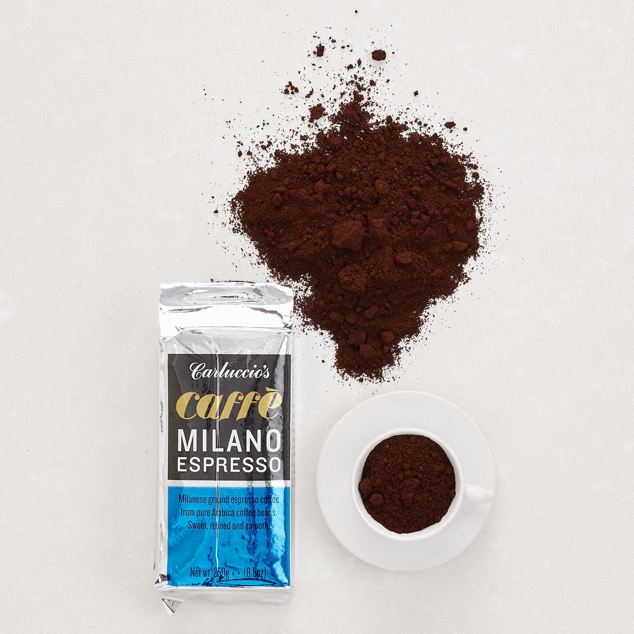 Milano Espresso Ground Coffee 250g Sold by Carluccio's